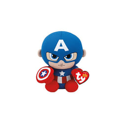 TY 41189 Captain America Reg Marvel-Beanie, Multicolored, Regular