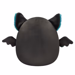 Squishmallows SQCR02386 Original 7.5-Inch Aldous Teal and Black Fruit Bat with Fuzzy Belly-Official Large Plush, Natural