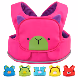Trunki ToddlePak - Fuss Free Baby Walking Reins and Toddler Safety Harness ? Betsy Bear (Pink)
