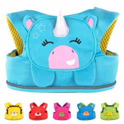 Trunki ToddlePak - Fuss Free Baby Walking Reins and Toddler Safety Harness ? Una Unicorn (Teal)