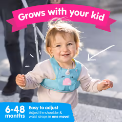 Trunki ToddlePak - Fuss Free Baby Walking Reins and Toddler Safety Harness ? Una Unicorn (Teal)