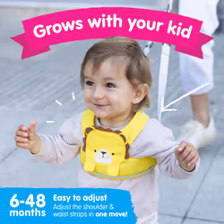 Trunki ToddlePak - Fuss Free Baby Walking Reins and Toddler Safety Harness ? Leeroy Lion (Yellow)