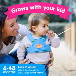 Trunki ToddlePak - Fuss Free Baby Walking Reins and Toddler Safety Harness ? Bert Bear (Blue)