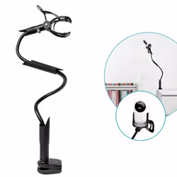Flexi Twist Black | Universal Baby Monitor Holder | Secure with Straps & Clamp to Furniture | No Drilling Required | Flexible ...