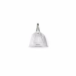 Brabantia 138546 PerfectFit Bin Liners (Size R/36 Litre) Thick Plastic Trash Bags with Tie Tape Drawstring Handles (40 Bags), White