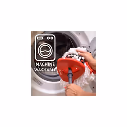 Vileda Turbo 2in1 Spin Mop Refill, Pack of 2 Turbo 2in1 Mop Head Replacements, Fits all Vileda Turbo Mops, Authentic Vileda Mop Head, Red, 16.5 x 30 x