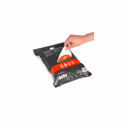 Brabantia 138744 PerfectFit Bin Liners (Size H/50-60 Litre) Thick Plastic Trash Bags with Tie Tape Drawstring Handles (40 Bags), White