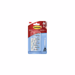 Command Clear Wire Hanger Hook, Value Pack of 9 Hooks and 12 Adhesive Strips, Transparent - Damage Free Hanging - Holds up to ...