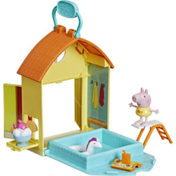 Peppa Pig Peppas Adventures Peppas Swimming Pool Fun Playset Preschool Toy Includes 1 Figure and 4 Accessories F2194