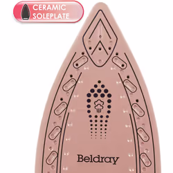 Steam Generator Iron, Detachable 1.2L Water Tank, Smooth Glide Soleplate, Powerful Steam Burst, Vertical Steam, 2400W, Rose Gold, BEL01137-150