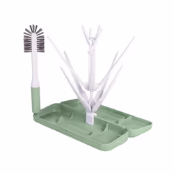 Ubbi Bottle, Sage Drying Rack & Brush, One Size