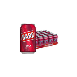 BARR since 1875, Classic Cola, 24 pack Fizzy Drink Cans, Low Sugar, 24 x 330 ml