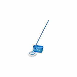 Spontex Ultra Compact Twist Mop and Bucket Set | Microfibre Mop with Built-In Self-Wringing System | 10L Foldable Bucket | Cl ...