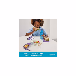 Sistema Bento Box TO GO | Lunch Box with Yoghurt/Fruit Pot | 1.65 L | BPA-Free | Minty Teal | 1 count