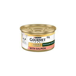 Gourmet Gold Succulent Delights Adult Wet Cat Food Salmon 12x85g