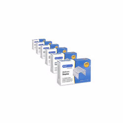 Rapesco 1735 Business Pack: 26/6mm Galvanised Staples, 6 Boxes of 5000