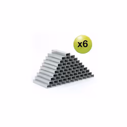 Rapesco 1735 Business Pack: 26/6mm Galvanised Staples, 6 Boxes of 5000