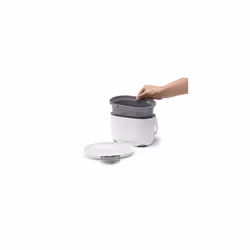 Addis 515631 2.5 Litre Kitchen Compost Caddy, White/Grey, 2.5L