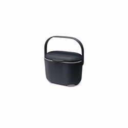 Addis 515630 2.5 Litre Kitchen Compost Caddy, Black/Grey, 2.5L