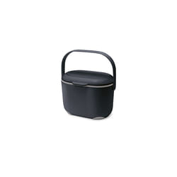 Addis 515630 2.5 Litre Kitchen Compost Caddy, Black/Grey, 2.5L
