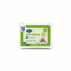 Silentnight Anti Allergy Firm Pillows 2 Pack ? Firm Support Pillows with Fibre Core Ideal for Side Sleepers and Neck and Shou ...