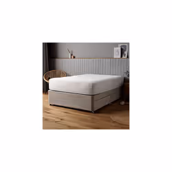 Silentnight Supersoft Double Fitted Sheet - White Deep Fitted Bed Sheets with Elasticated Hems and Non Iron Fabric - Machine  ...