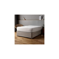 Silentnight Supersoft Double Fitted Sheet - White Deep Fitted Bed Sheets with Elasticated Hems and Non Iron Fabric - Machine Washable and