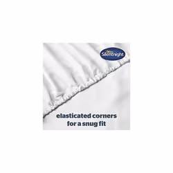 Silentnight Supersoft Double Fitted Sheet - White Deep Fitted Bed Sheets with Elasticated Hems and Non Iron Fabric - Machine Washable and