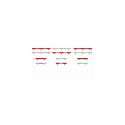 Scalextric Classic Barriers with Stickers,Grey/Red,38.1 x 12.7 x 5.08 cm; 300 Grams