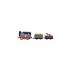 Fisher-Price Thomas & Friends Muddy Farm Thomas motorized battery-powered toy train engine for preschool kids ages 3 years and older, HDY73
