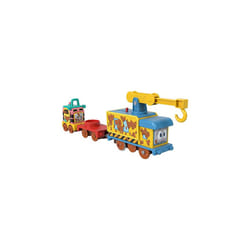 Fisher-Price Thomas & Friends Fix ?em Up Friends motorized vehicle set with toy train engine and crane for kids ages 3 years and up, HHN43