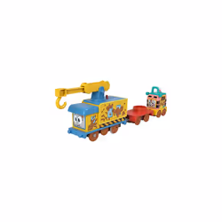 Fisher-Price Thomas & Friends Fix ?em Up Friends motorized vehicle set with toy train engine and crane for kids ages 3 years and up, HHN43