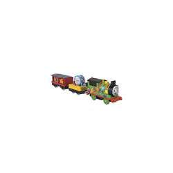 Thomas & Friends Motorized Toy Party Train Percy Battery-Powered Engine for Preschool Kids Ages 3+ Years, HDY72