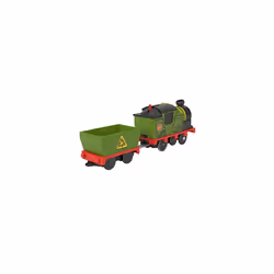 ?Fisher-Price Thomas and Friends Whiff Toy Train, Battery-Powered Motorized Train Engine and Cargo Car for Preschool Pretend Play, HMC23