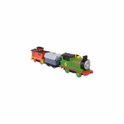 Thomas and Friends Motorized Toy Train Percy Battery-Powered Engine and Brake Car Bruno Rail Vehicle for Ages 3+ Years, HHN44