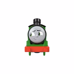 Thomas and Friends Motorized Toy Train Percy Battery-Powered Engine and Brake Car Bruno Rail Vehicle for Ages 3+ Years, HHN44