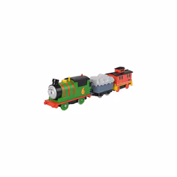 Thomas and Friends Motorized Toy Train Percy Battery-Powered Engine and Brake Car Bruno Rail Vehicle for Ages 3+ Years, HHN44