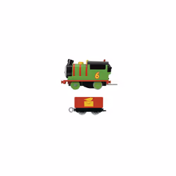 Thomas & Friends Motorized Toy Train Percy Battery-Powered Engine with Tender for Preschool Pretend Play Ages 3+ Years, HDY60