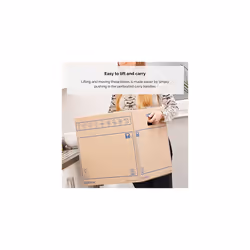 8 BANKERS BOX Large Strong Moving Boxes, 39L C-Flute SmoothMove Cardboard Boxes, Heavy Duty Boxes for Moving House with Handles, 47cm x 32cm x 26cm