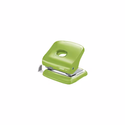 Rapid Fashion FC30 Strong 2 Hole Punch, Punches up to 30 Sheets, Adjustable Guide Bar, Ergonomic Design, Light Green, 5000361