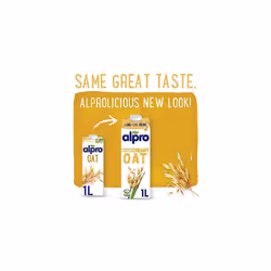 Alpro Oat No Sugars Plant-Based Long Life Drink, Vegan & Dairy Free, 1L (Pack of 8)