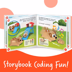 Learning Resources Coding Critters Ranger & Zip, Screen-Free Early Coding Toy For Kids, Interactive STEM Coding Pet, 22 Piece Set, Ages 4+