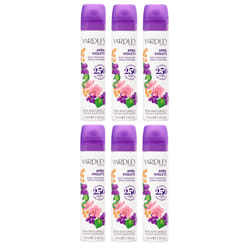 Yardley London April Violets Body Fragrance Spray For Women 6 x 75ml Bulk Buy