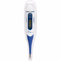 Amazon Basic Care Digital Thermometer, Blue