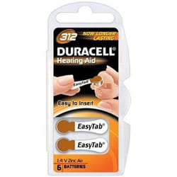 Duracell DA312 household battery Single-use battery Zinc-Air