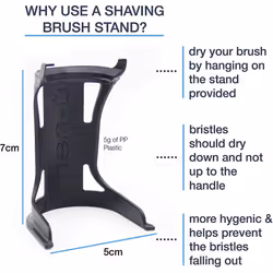 men-u PRO BLACK SHAVING BRUSH set â mens shaving brush w/exclusive manufactured bristles. New Generation Modern Italian Shaving Brush, Vegan, No