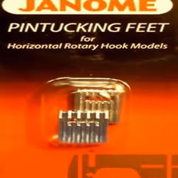 Janome Pintucking Feet for Horizontal Rotary Hook Models