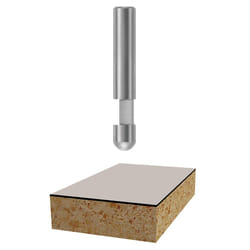 Bosch 85285 1/4 in. x 1/4 in. Carbide 1-Flute Flush Trim Bit