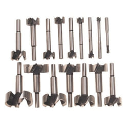 Bosch FB1600 Forstner Drill Bit Set with Wood Case  Use for Portable Drills or Stationary Machines (16-Piece)