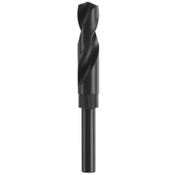 BOSCH BL2177 1-Piece 25/32 In. x 6 In. Fractional Reduced Shank Black Oxide Drill Bit for Applications in Light-Gauge Metal  Wood  Plastic